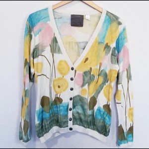 Guinevere Watercolor Cardigan Size L